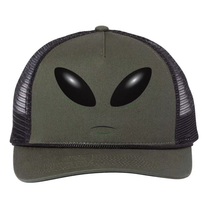 Alien Halloween Costume Alien Face Retro Rope Trucker Hat Cap