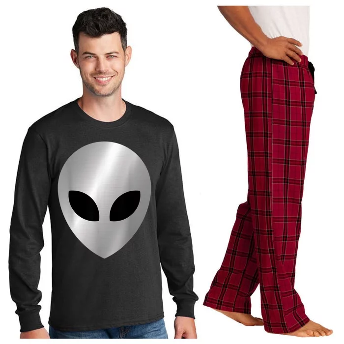 Alien Head Colorful Alien Rave Believe Long Sleeve Pajama Set