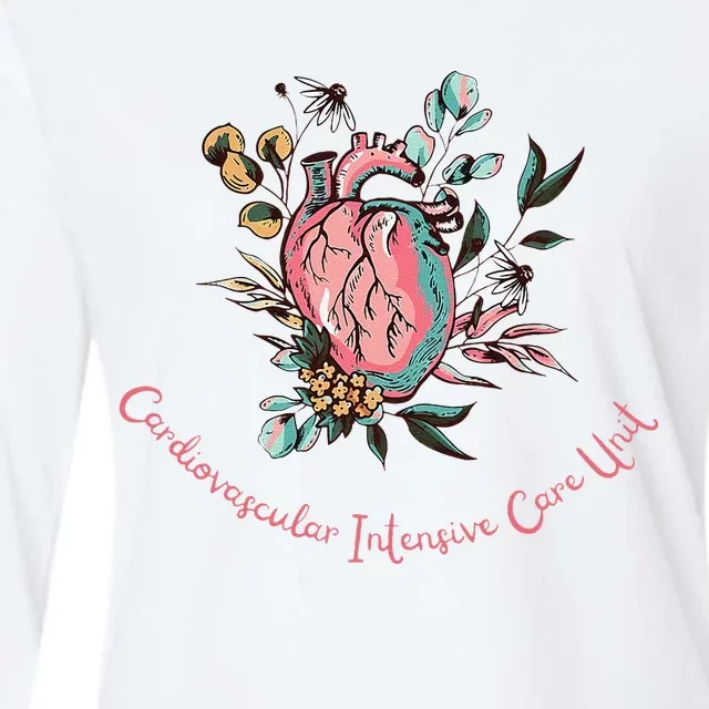 Anatomical Heart Cvicu Cardiovascular Intensive Care Unit Womens Cotton Relaxed Long Sleeve T-Shirt