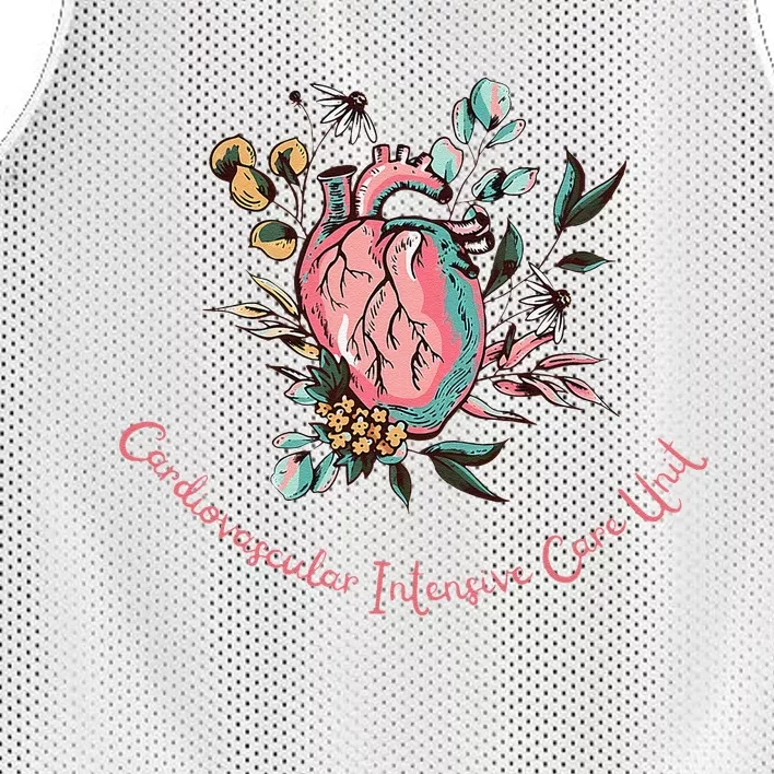 Anatomical Heart Cvicu Cardiovascular Intensive Care Unit Mesh Reversible Basketball Jersey Tank