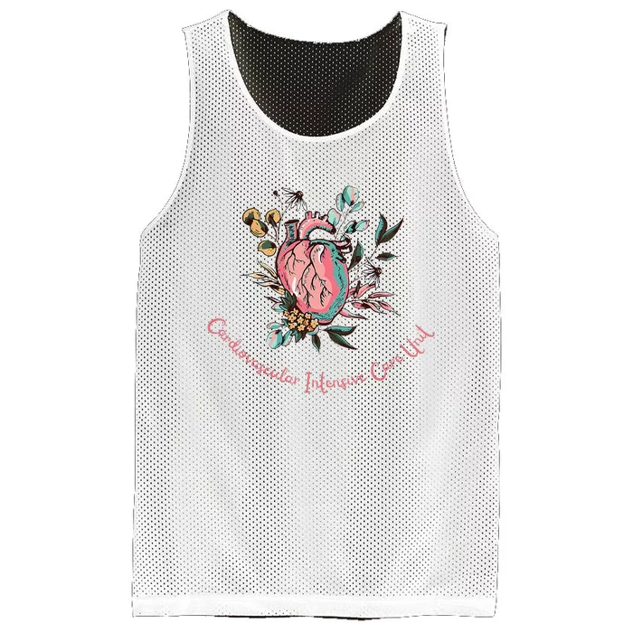 Anatomical Heart Cvicu Cardiovascular Intensive Care Unit Mesh Reversible Basketball Jersey Tank