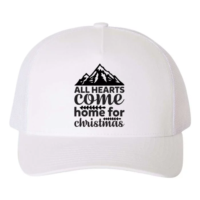 All Hearts Come Home For Christmas Yupoong Adult 5-Panel Trucker Hat