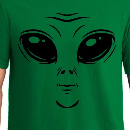 Alien Halloween Costume Cosmic Green Alien Face Halloween Pajama Set