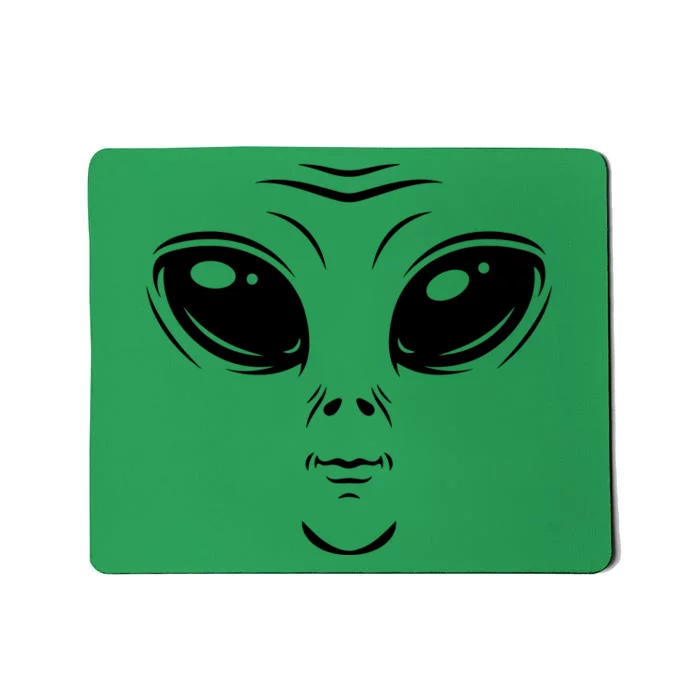 Alien Halloween Costume Cosmic Green Alien Face Halloween Mousepad