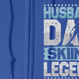 AprèsSki Husband Dad Skiing Legend Skiing Funny Gift Full Zip Hoodie