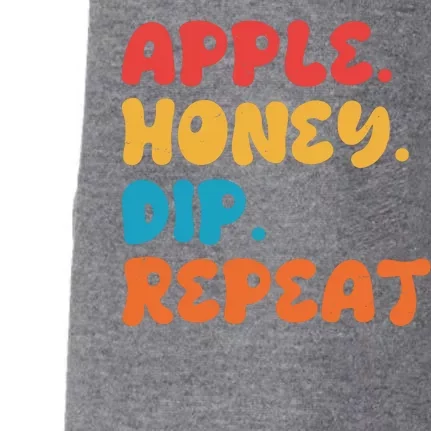 Apple Honey Dip Repeat Rosh Hashanah Jewish New Year Doggie 3-End Fleece Hoodie