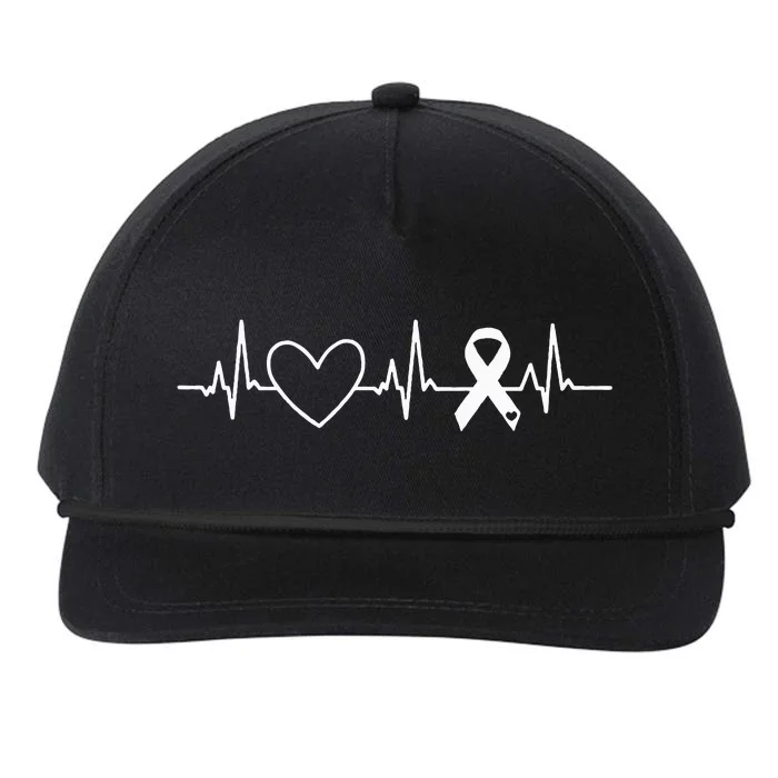 American Heart Disease Awareness Month Ribbon Go Red Heart Snapback Five-Panel Rope Hat