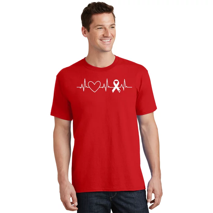 American Heart Disease Awareness Month Ribbon Go Red Heart T-Shirt