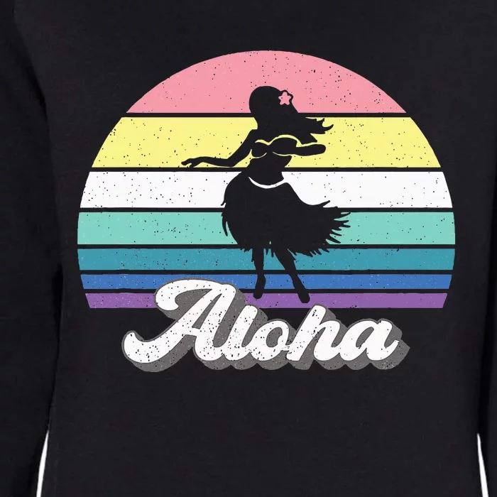 Aloha Hula Dancer Girl Cute Hawaiian Hawaii Dance Womens California Wash Sweatshirt