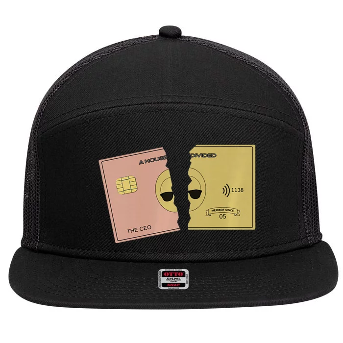 A House Divided Gold Card 7 Panel Mesh Trucker Snapback Hat