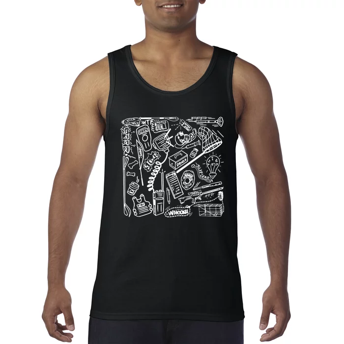 Art Hand Draw Lover Tank Top