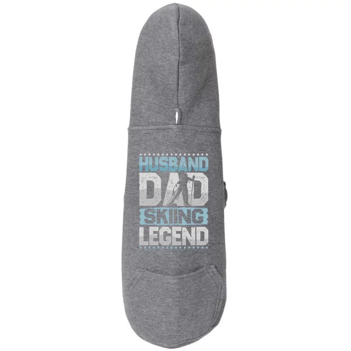 Aprèsski Husband Dad Skiing Legend Skiing Gift Doggie 3-End Fleece Hoodie