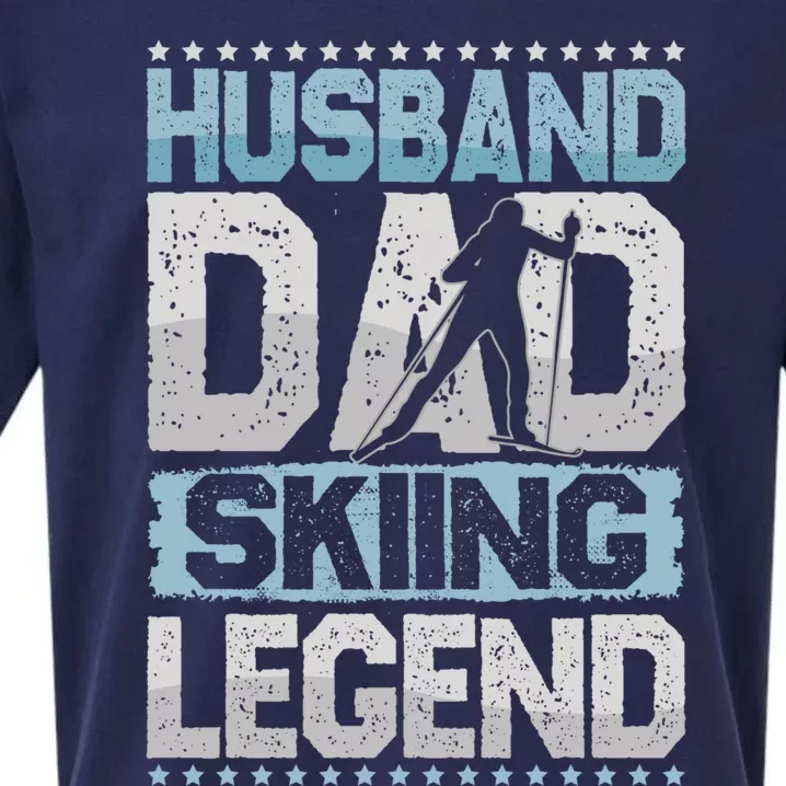 Aprèsski Husband Dad Skiing Legend Skiing Gift Sueded Cloud Jersey T-Shirt