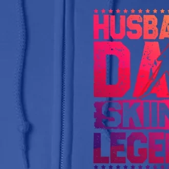 AprèsSki Husband Dad Skiing Legend Skiing Gift Full Zip Hoodie