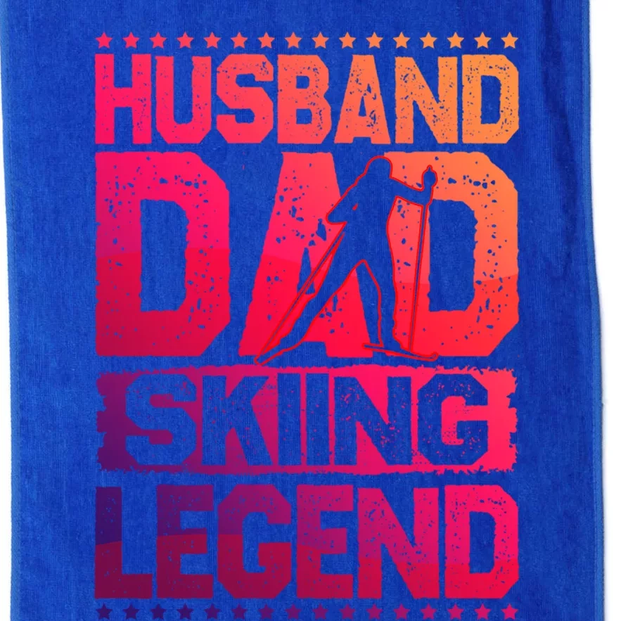 AprèsSki Husband Dad Skiing Legend Skiing Gift Platinum Collection Golf Towel