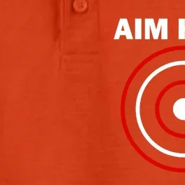 Aim Here Darts Players Target Shooting Dry Zone Grid Performance Polo