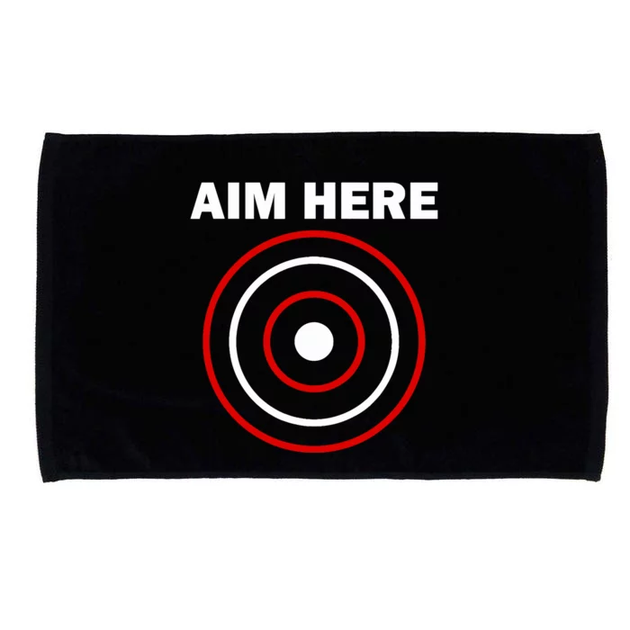 Aim Here Darts Players Target Shooting Microfiber Hand Towel