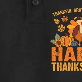 Autumn Harvest Expressing Gratitude with Thanksgiving Turkey Dry Zone Grid Performance Polo