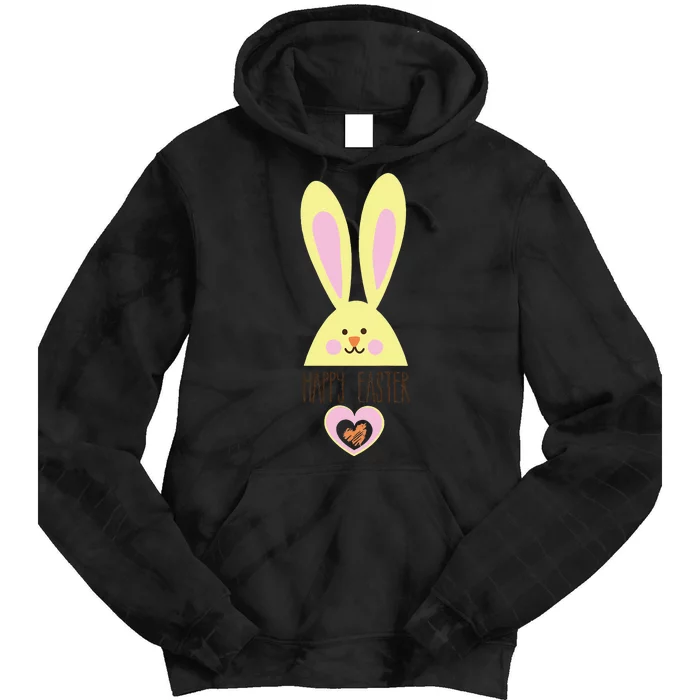 Adorable Happy Easter Bunny Funny Tie Dye Hoodie