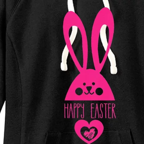 Adorable Happy Easter Bunny Women's Fleece Hoodie