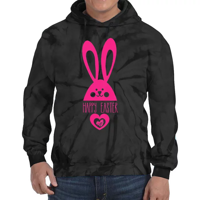 Adorable Happy Easter Bunny Tie Dye Hoodie