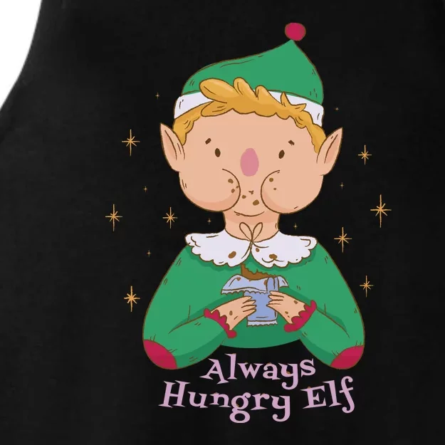 Always Hungry Elf Ladies Tri-Blend Wicking Tank