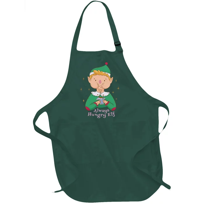 Always Hungry Elf Full-Length Apron With Pocket