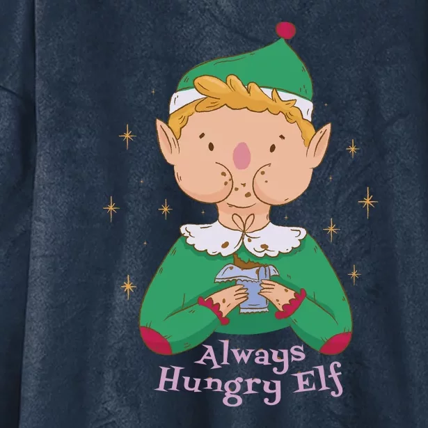 Always Hungry Elf Hooded Wearable Blanket