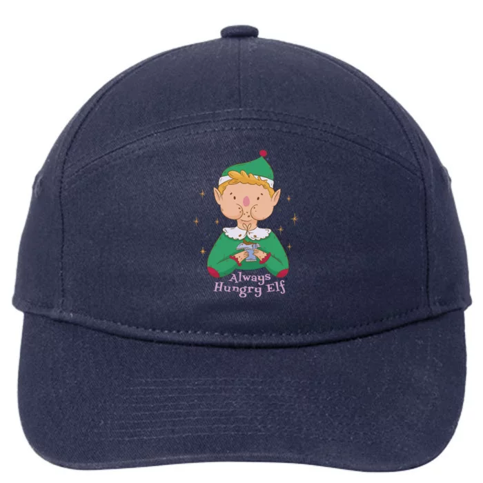 Always Hungry Elf 7-Panel Snapback Hat