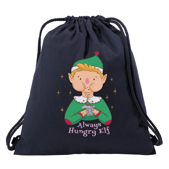 Always Hungry Elf Drawstring Bag