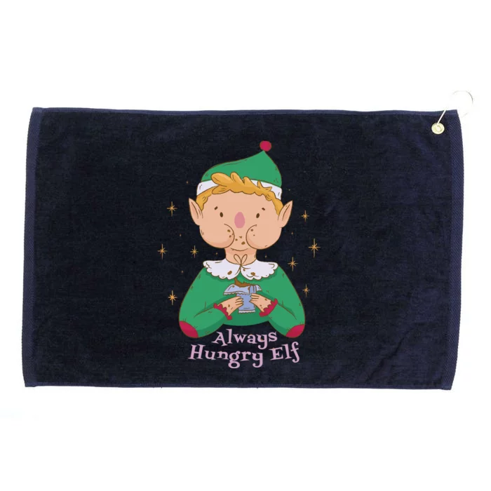 Always Hungry Elf Grommeted Golf Towel