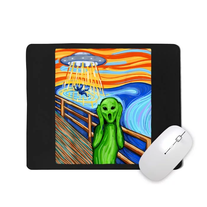 Alien Humor Funny Alien Lover Funny UFO Believe In Aliens Mousepad