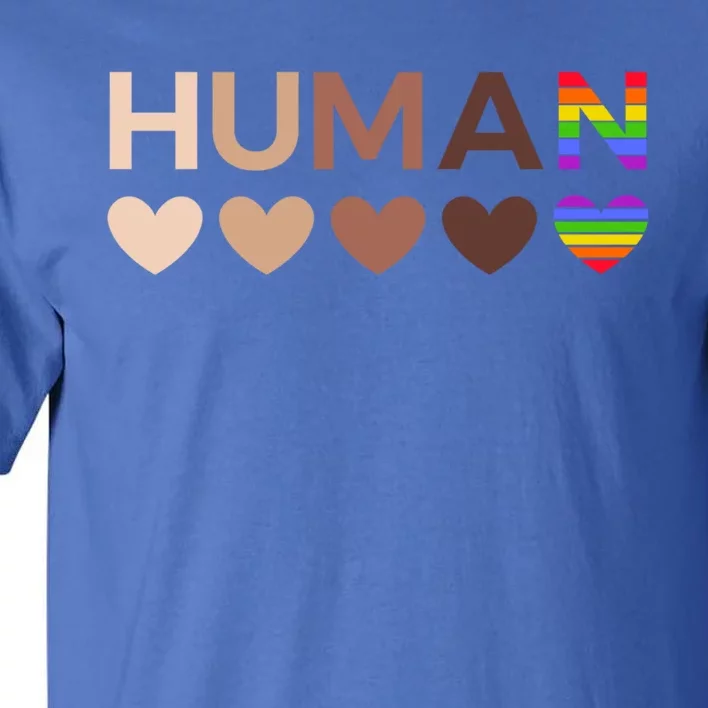 Allinclusive Hearts For Blm Racial Justice And Hu Equality Gift Tall T-Shirt