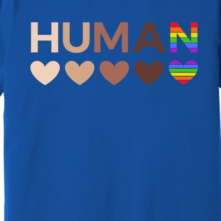 Allinclusive Hearts For Blm Racial Justice And Hu Equality Gift Premium T-Shirt