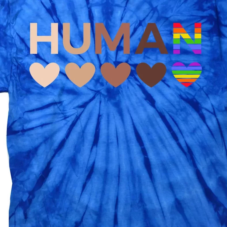 Allinclusive Hearts For Blm Racial Justice And Hu Equality Gift Tie-Dye T-Shirt