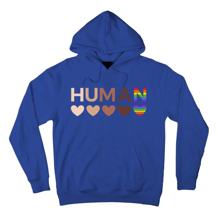 Allinclusive Hearts For Blm Racial Justice And Hu Equality Gift Tall Hoodie