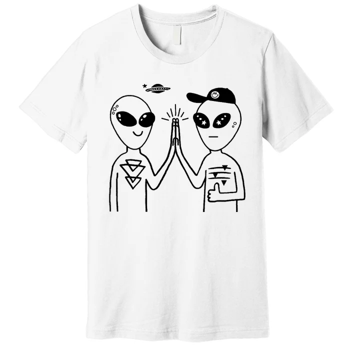 Alien High Five Premium T-Shirt