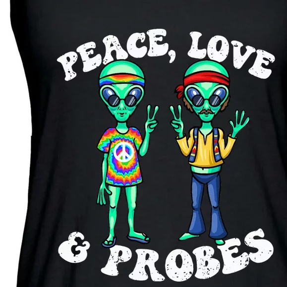 Alien Humor Funny Alien Lover Funny UFO Believe In Alien Ladies Essential Flowy Tank