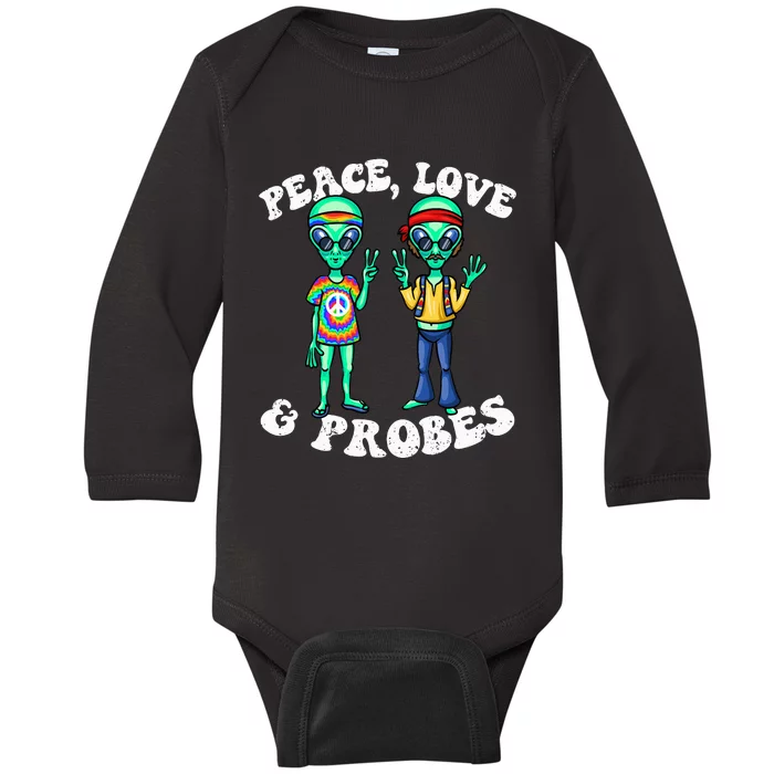 Alien Humor Funny Alien Lover Funny UFO Believe In Alien Baby Long Sleeve Bodysuit