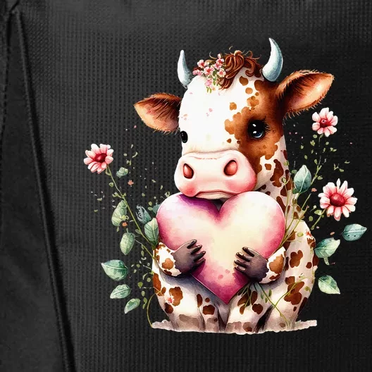 A Heart For Sweet Cow Funny animal City Backpack