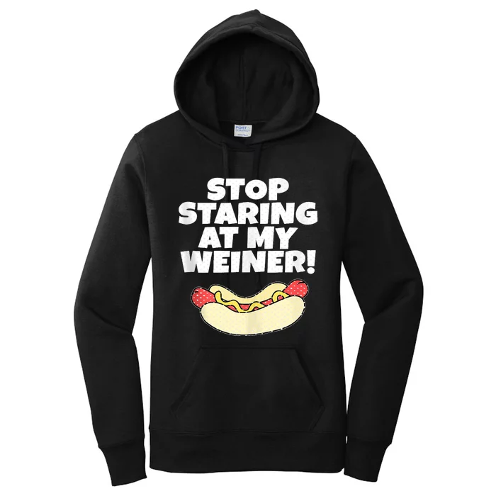 Adult Humor Funny Hot Dog Women's Pullover Hoodie