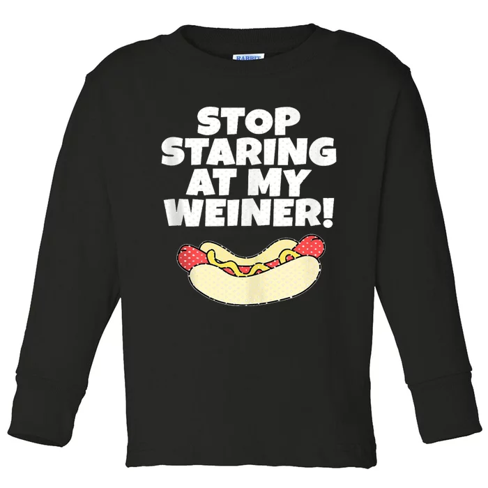 Adult Humor Funny Hot Dog Toddler Long Sleeve Shirt