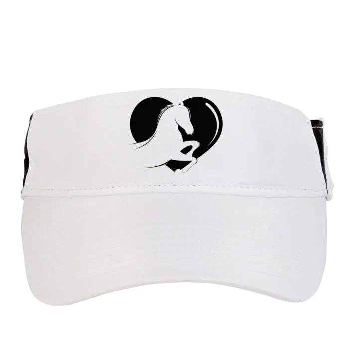 A heart for horses Rider Rider Horse with love for horses Adult Drive Performance Visor