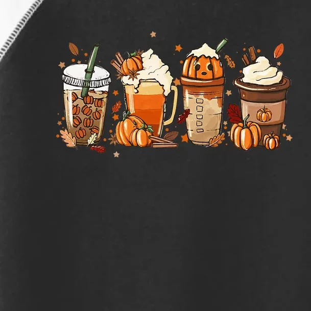 Autumn Harvest Festive Pumpkin Spice Latte Mug for Halloween Toddler Fine Jersey T-Shirt