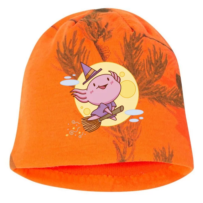 Axolotl Halloween Flying Witch Kati - Camo Knit Beanie