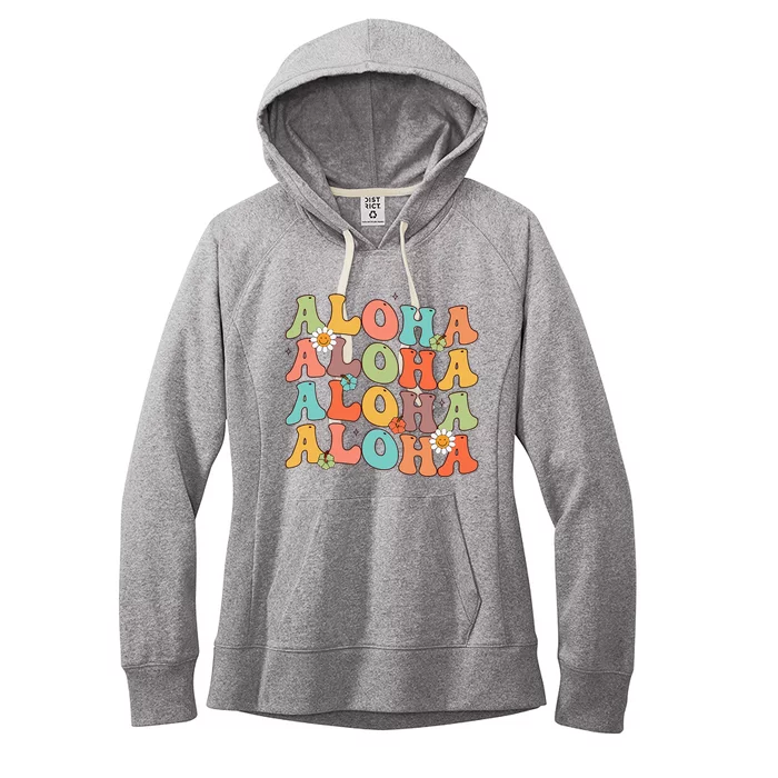 Aloha Hawaiian Flower Hawaii Vacation Women's Fleece Hoodie