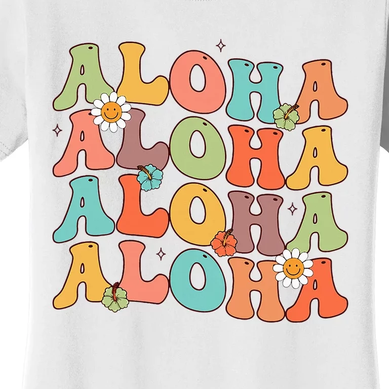 Aloha Hawaiian Flower Hawaii Vacation Women's T-Shirt