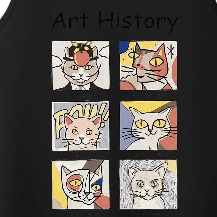 Art History Funny Cat Art Lover Painting Painter Artist Performance Tank