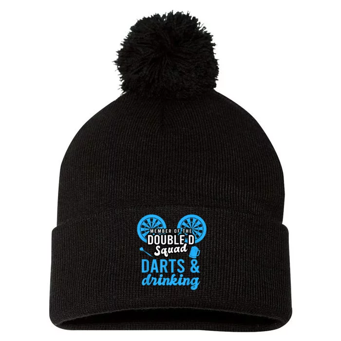 Adult Humor For Dart Player In Pub Funny Dart Pom Pom 12in Knit Beanie