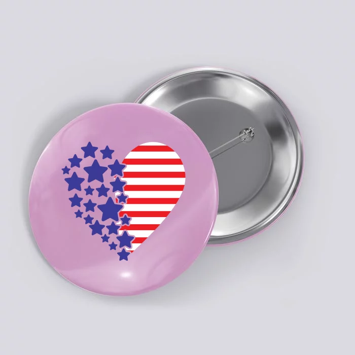 American Heart Flag Button